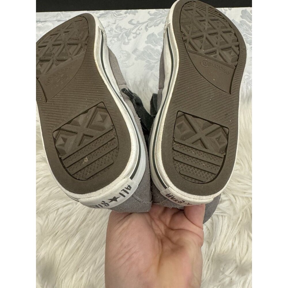 Converse‎ Chuck Taylor All Star Beverly Boot Gray Women’s Size 6 Leather - Picture 12 of 16